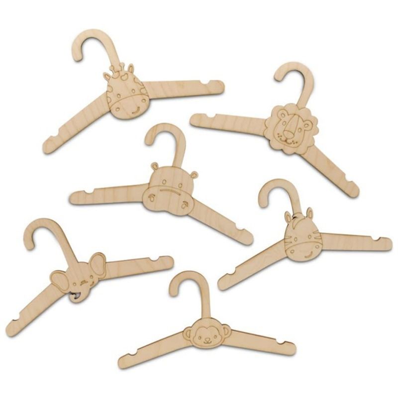 ABVT-20PCS Cute Wooden Clothes - Baby Clothing Hanging Rack recension och pris
