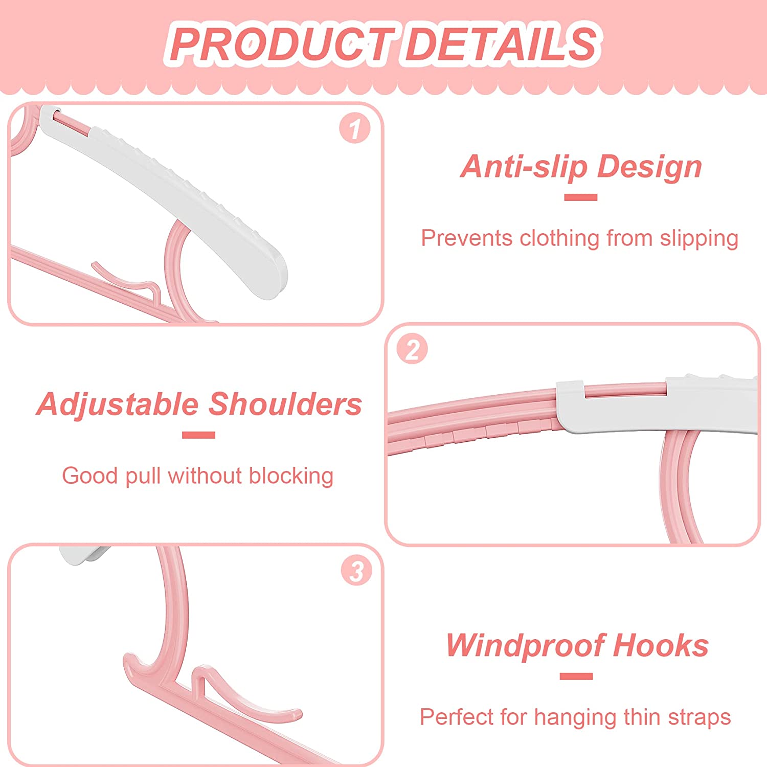 UNTIOR Non-slip Baby Clothes H - Baby Clothing Hanging Rack recension och pris