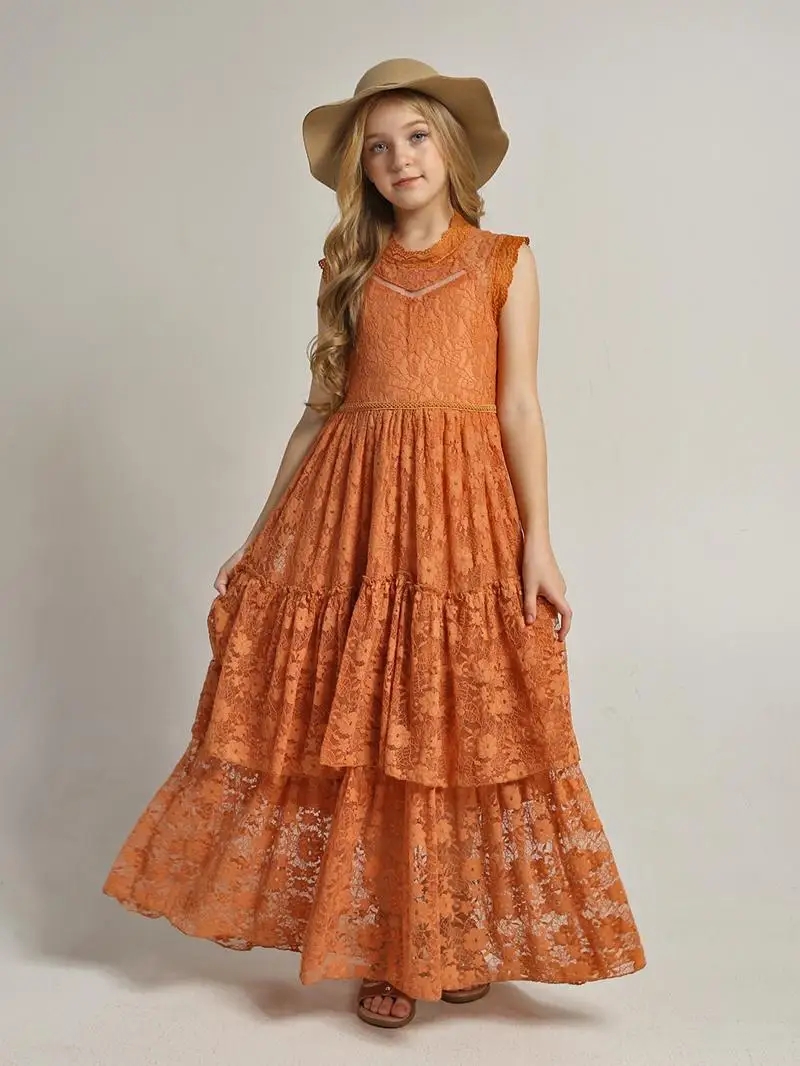 Girls Flower Dress Lace Cotton - Baby Clothing Dresser recension och pris