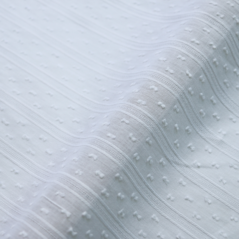50cm*147cm White Cotton Jacqua - Baby Clothing Organic recension och pris