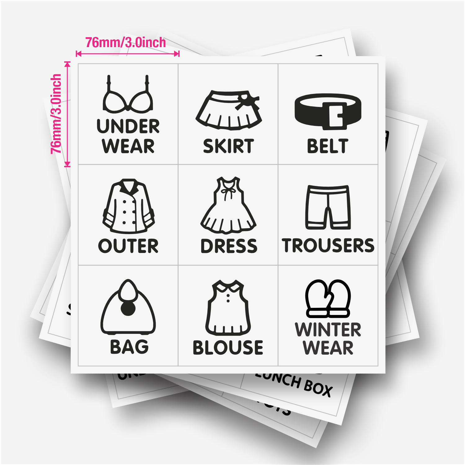 9 pcs/Sheet, Wardrobe Organize - Baby Clothing Usa recension och pris